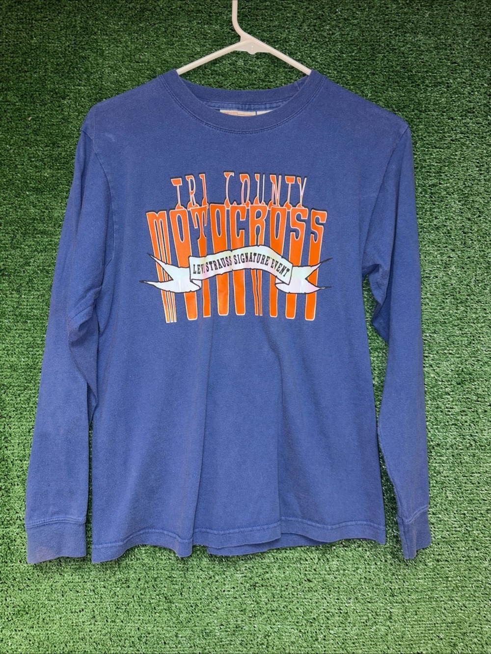 LEVI STRAUSS Tri County Motocross Longsleeve Shirt YOUTH L BMX Signature Event .